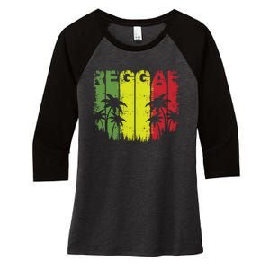 I Love Reggae Music Hoodie Women's Tri-Blend 3/4-Sleeve Raglan Shirt