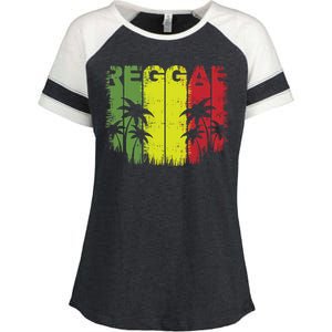 I Love Reggae Music Hoodie Enza Ladies Jersey Colorblock Tee