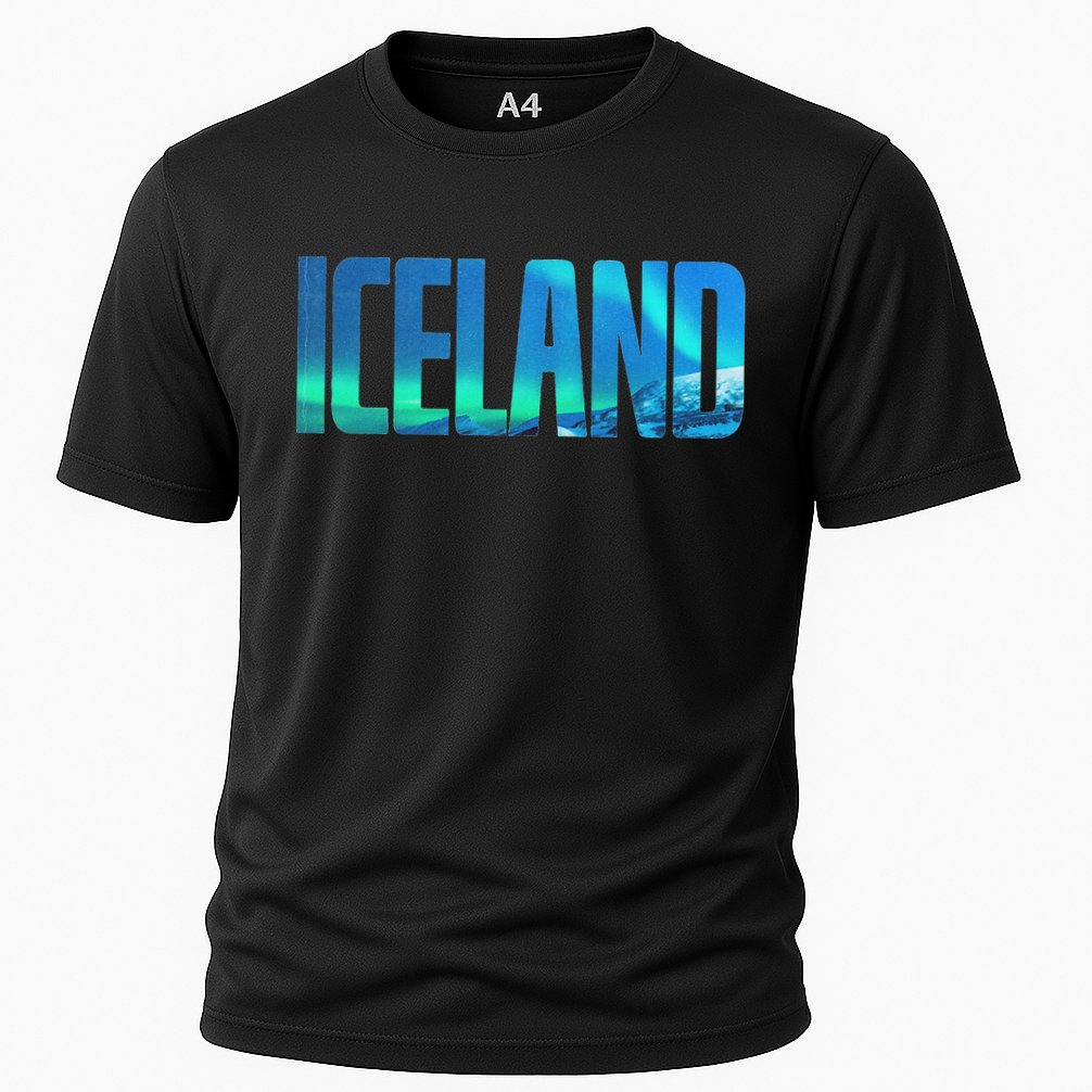 Icelandic Lights Reykjavik Vacations Iceland Cooling Performance Crew T-Shirt