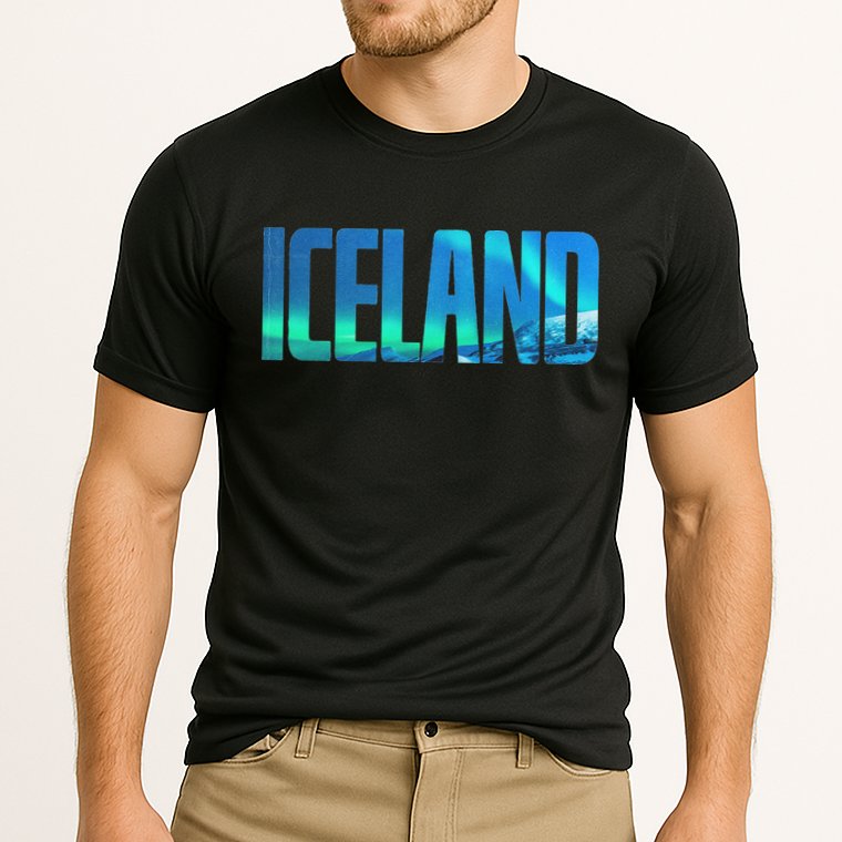 Icelandic Lights Reykjavik Vacations Iceland Cooling Performance Crew T-Shirt