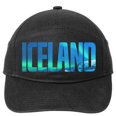 Icelandic Lights Reykjavik Vacations Iceland 7-Panel Snapback Hat