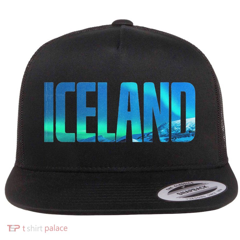 Icelandic Lights Reykjavik Vacations Iceland Flatbill Hat