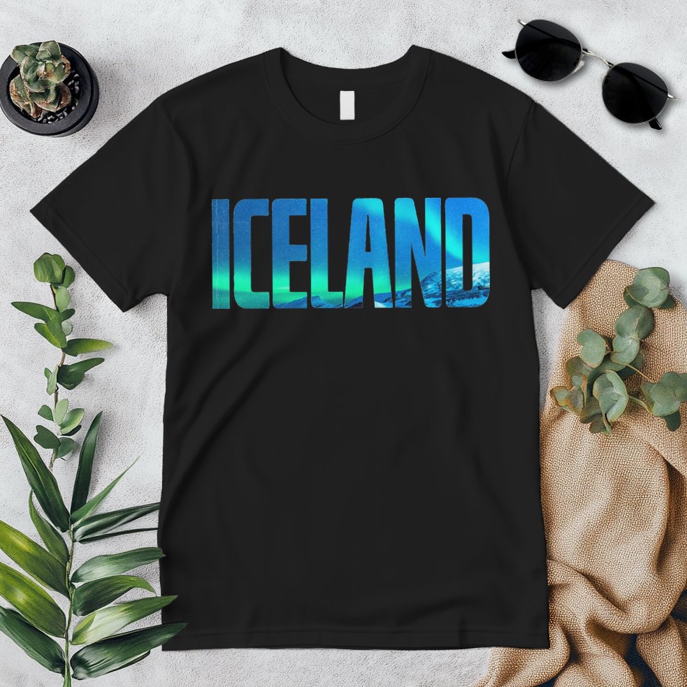 Icelandic Lights Reykjavik Vacations Iceland Premium T-Shirt