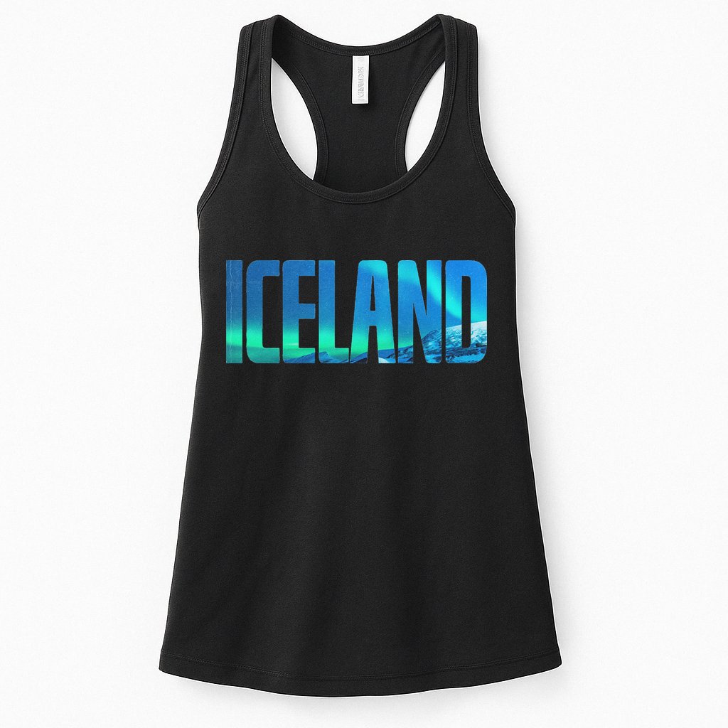 Icelandic Lights Reykjavik Vacations Iceland Womens Tank Top
