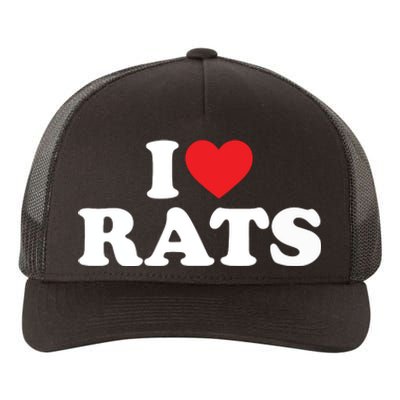 I Love Rats I Heart Rats I Love Rats Yupoong Adult 5-Panel Trucker Hat