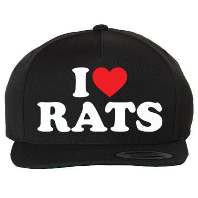 I Love Rats I Heart Rats I Love Rats Wool Snapback Cap