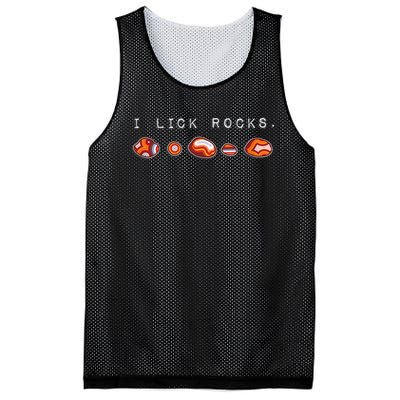 I Lick Rocks Agate Collector Mesh Reversible Basketball Jersey Tank