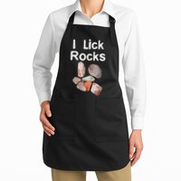 I Lick Rocks Agate Collector Geologist Mineral Design Apron