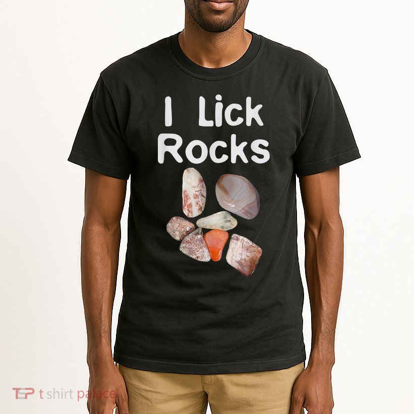 I Lick Rocks Agate Collector Geologist Mineral Design Tall T-Shirt