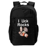 I Lick Rocks Agate Collector Geologist Mineral Design Backpack