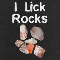 I Lick Rocks Agate Collector Geologist Mineral Design Golf Towel