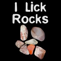 I Lick Rocks Agate Collector Geologist Mineral Design Cropped Pullover Crew