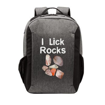 I Lick Rocks Agate Collector Geologist Mineral Design Vector Backpack