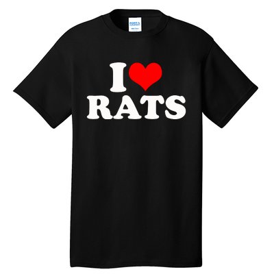 I Love Rats Tall T-Shirt