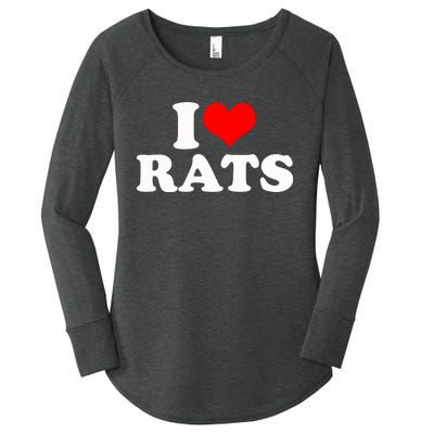 I Love Rats Women's Perfect Tri Tunic Long Sleeve Shirt