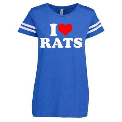 I Love Rats Enza Ladies Jersey Football T-Shirt