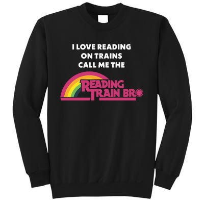 I Love Reading On Trains Call Me The Reading Train Bro Sweatshirt