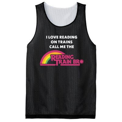 I Love Reading On Trains Call Me The Reading Train Bro Mesh Reversible Basketball Jersey Tank