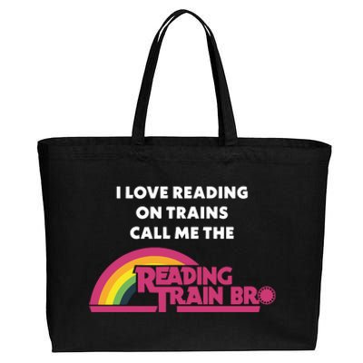 I Love Reading On Trains Call Me The Reading Train Bro Cotton Canvas Jumbo Tote