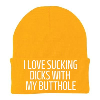 I Love Sucking Dicks With My Butthole Knit Cap Winter Beanie