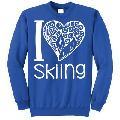 I Love Skiing For Ski Lovers Gift Sweatshirt