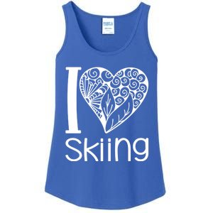 I Love Skiing For Ski Lovers Gift Ladies Essential Tank