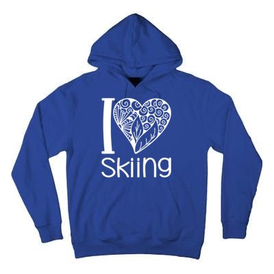 I Love Skiing For Ski Lovers Gift Tall Hoodie