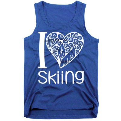 I Love Skiing For Ski Lovers Gift Tank Top