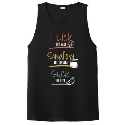 I Lick Salt Swallow Tequila Suck Lime Cinco De Mayo Gift PosiCharge Competitor Tank