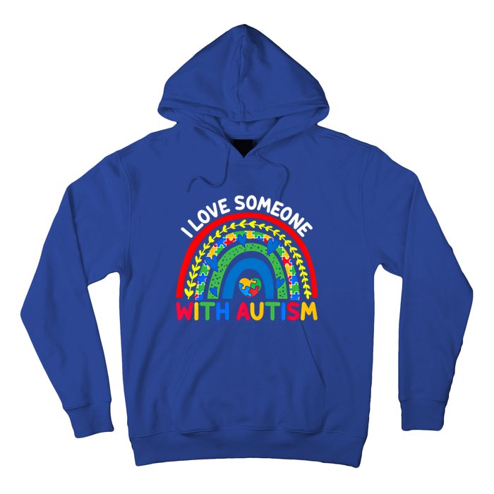 I Love Someone With Autism Awareness Gift Hoodie