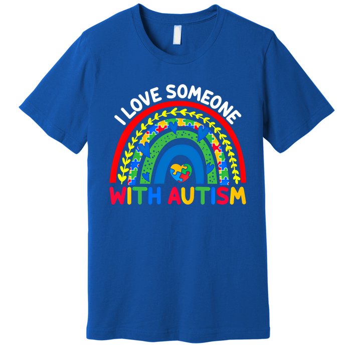 I Love Someone With Autism Awareness Gift Premium T-Shirt