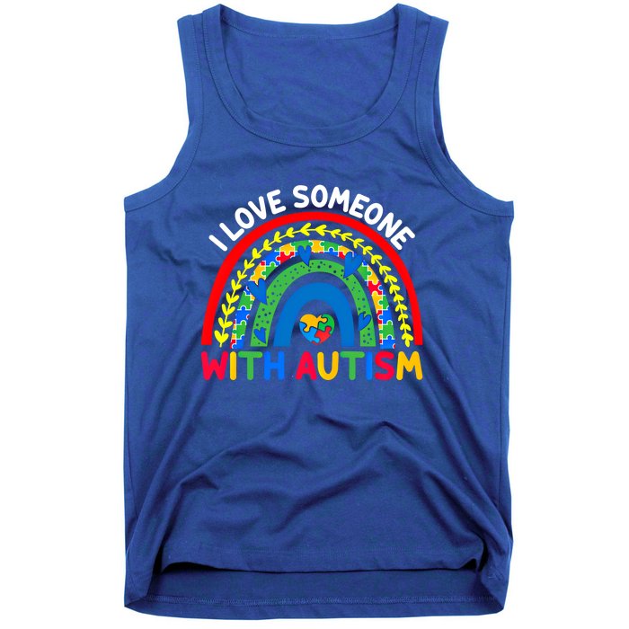 I Love Someone With Autism Awareness Gift Tank Top