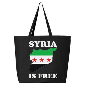 I Love Syria Is Free Syrian Map New Syrian Flag 25L Jumbo Tote