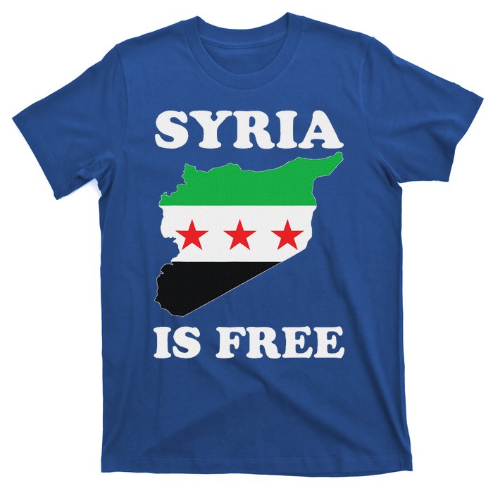 I Love Syria Is Free Syrian Map New Syrian Flag T-Shirt