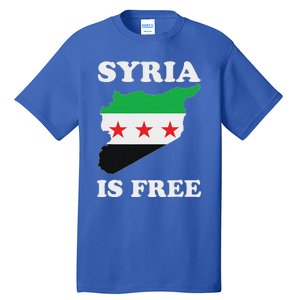 I Love Syria Is Free Syrian Map New Syrian Flag Tall T-Shirt