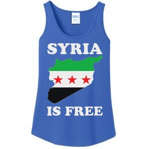 I Love Syria Is Free Syrian Map New Syrian Flag Ladies Essential Tank