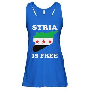 I Love Syria Is Free Syrian Map New Syrian Flag Ladies Essential Flowy Tank