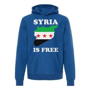 I Love Syria Is Free Syrian Map New Syrian Flag Premium Hoodie