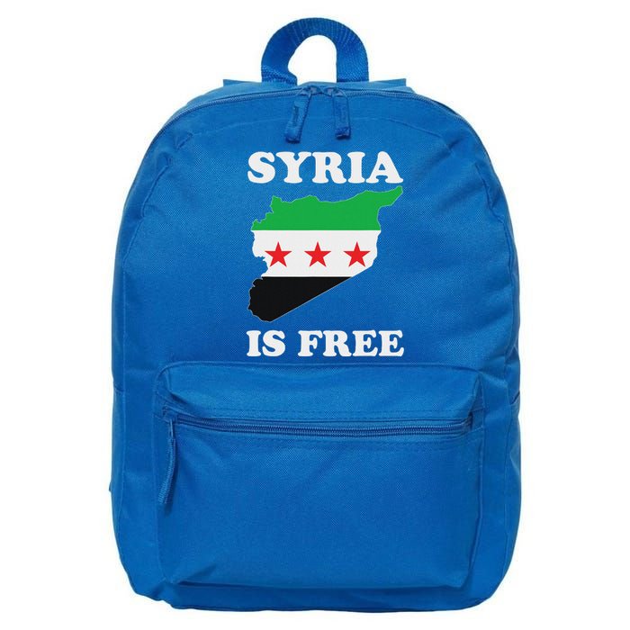 I Love Syria Is Free Syrian Map New Syrian Flag 16 in Basic Backpack