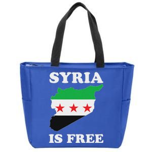 I Love Syria Is Free Syrian Map New Syrian Flag Zip Tote Bag