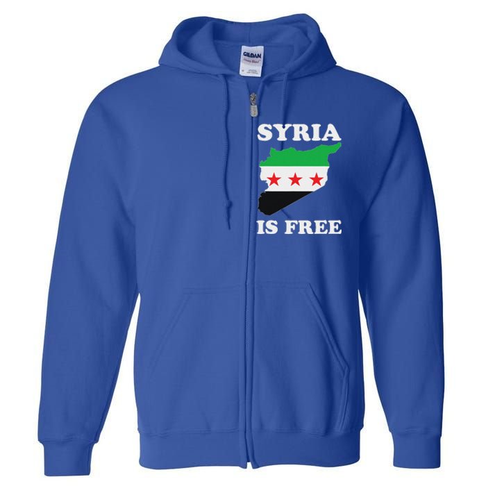 I Love Syria Is Free Syrian Map New Syrian Flag Full Zip Hoodie