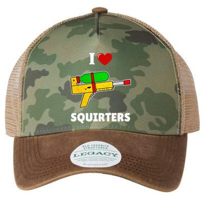 I Love Squirters Heart Design I Love Squirters Legacy Tie Dye Trucker Hat