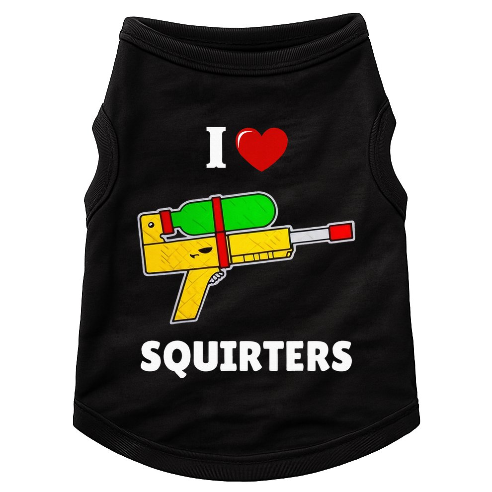 I Love Squirters Heart Design I Love Squirters Doggie Tank
