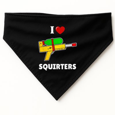 I Love Squirters Heart Design I Love Squirters USA-Made Doggie Bandana
