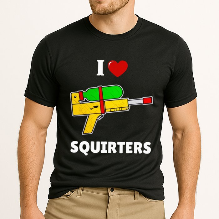 I Love Squirters Heart Design I Love Squirters Cooling Performance Crew T-Shirt