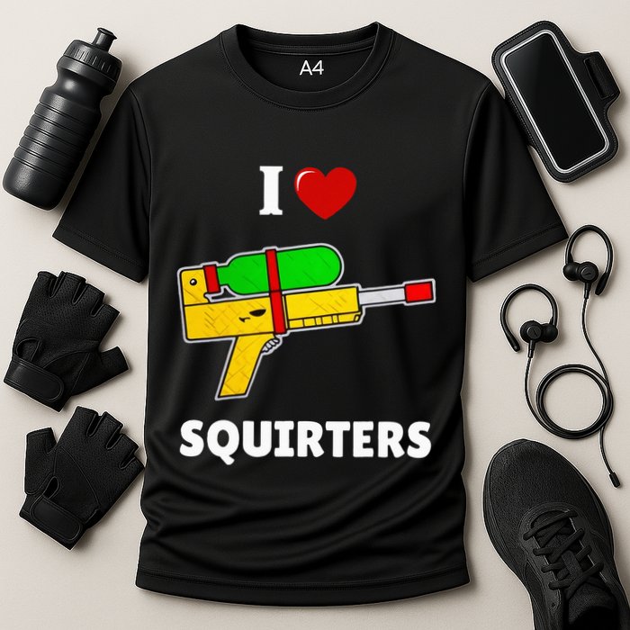 I Love Squirters Heart Design I Love Squirters Cooling Performance Crew T-Shirt