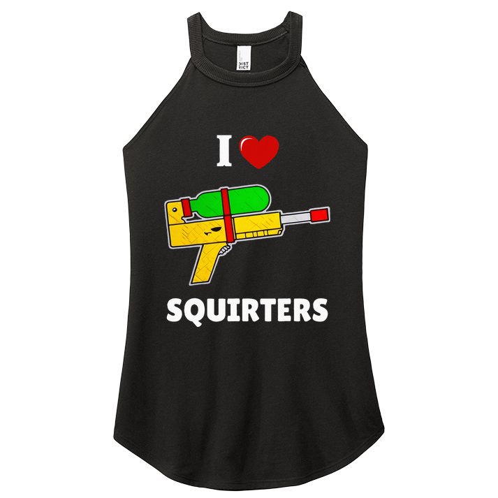 I Love Squirters Heart Design I Love Squirters Women's Perfect Tri Rocker Tank