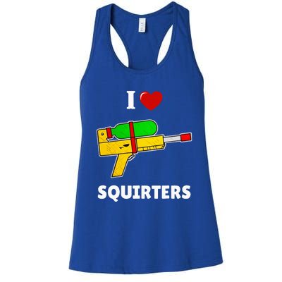 I Love Squirters Heart Design I Love Squirters Women's Racerback Tank