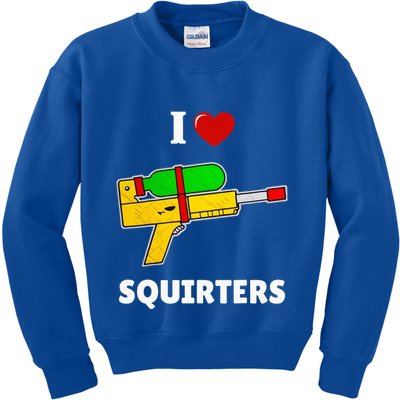 I Love Squirters Heart Design I Love Squirters Kids Sweatshirt