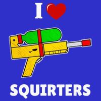 I Love Squirters Heart Design I Love Squirters Zip Tote Bag